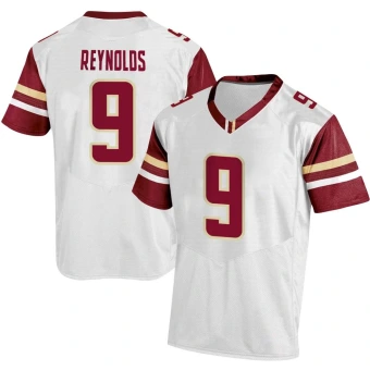 Men's Boston College Eagles Dante Reynolds Football Jersey - Replica White