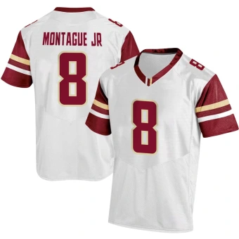 Men's Boston College Eagles Johnathan Montague Jr. Football Jersey - Replica White