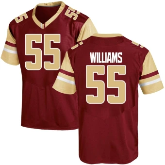 Men's Boston College Eagles Kwan Williams Maroon Team Color Jersey - Game