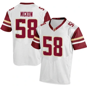 Men's Boston College Eagles Ryan Mickow Football Jersey - Replica White