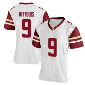 Women's Boston College Eagles Dante Reynolds Women Football Jersey - Replica White