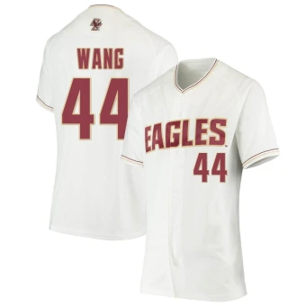 Women's Boston College Eagles Nick Wang Performance Baseball Jersey - Replica White