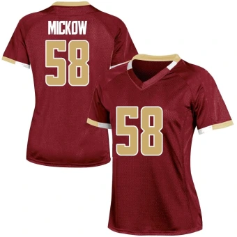 Women's Boston College Eagles Ryan Mickow Maroon Team Color Jersey - Replica