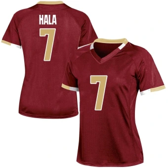 Women's Boston College Eagles Sione Hala Maroon Team Color Jersey - Game
