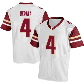 Youth Boston College Eagles Neto Okpala Football Jersey - Replica White