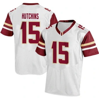 Youth Boston College Eagles Quintayvious Hutchins Football Jersey - Replica White