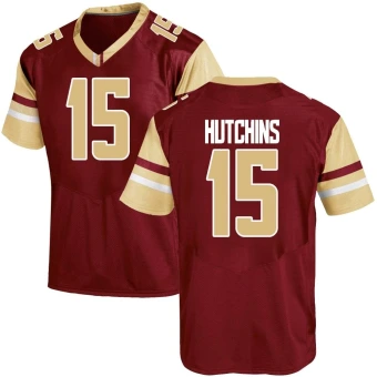 Youth Boston College Eagles Quintayvious Hutchins Maroon Team Color Jersey - Game